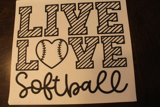 Live Love Softball T-Shirt