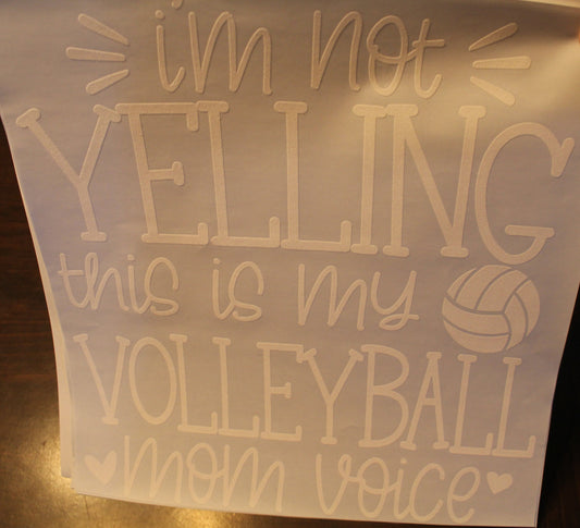 Volleyball Mom Voice T-Shirt