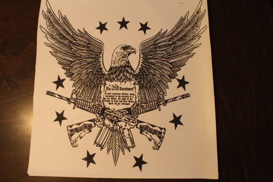 2ND Amendment Eagle Adult T-Shirt