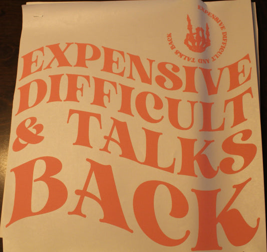 Expensive, Difficult and Talks Back T-Shirt