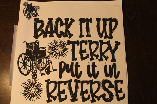 Back It Up Terry Adult T-Shirt