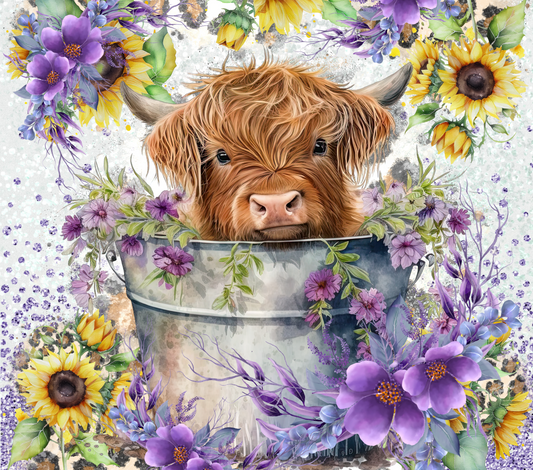 Floral Highland 20 Ounce Sublimation Tumbler