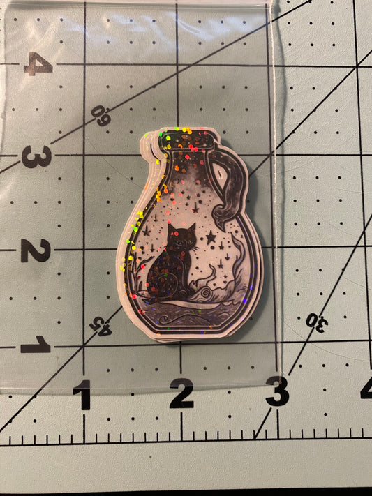 Cat Bottle Sticker