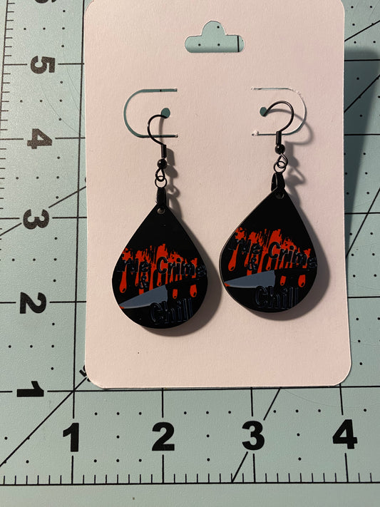 True Crime And Chill Dangle Earrings