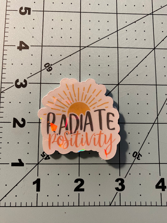 Radiate Positivity Sticker