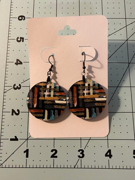 Paint Strokes Dangle Earrings