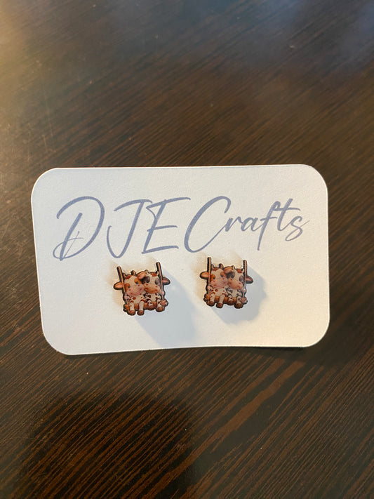 Cows #3 Post Back Earrings