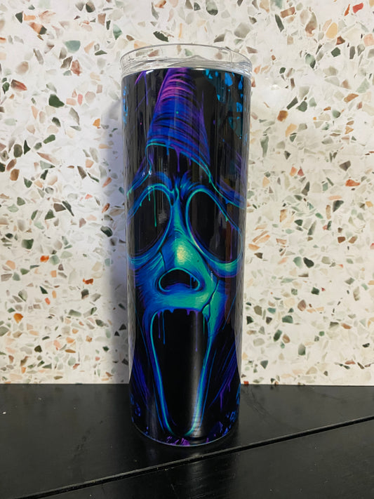 Ghost Face 20 Ounce Sublimation Tumbler