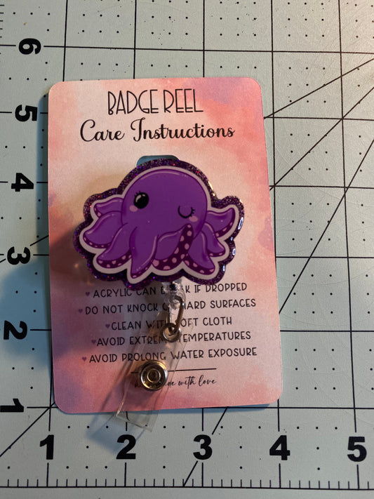 Octopus Badge Reel