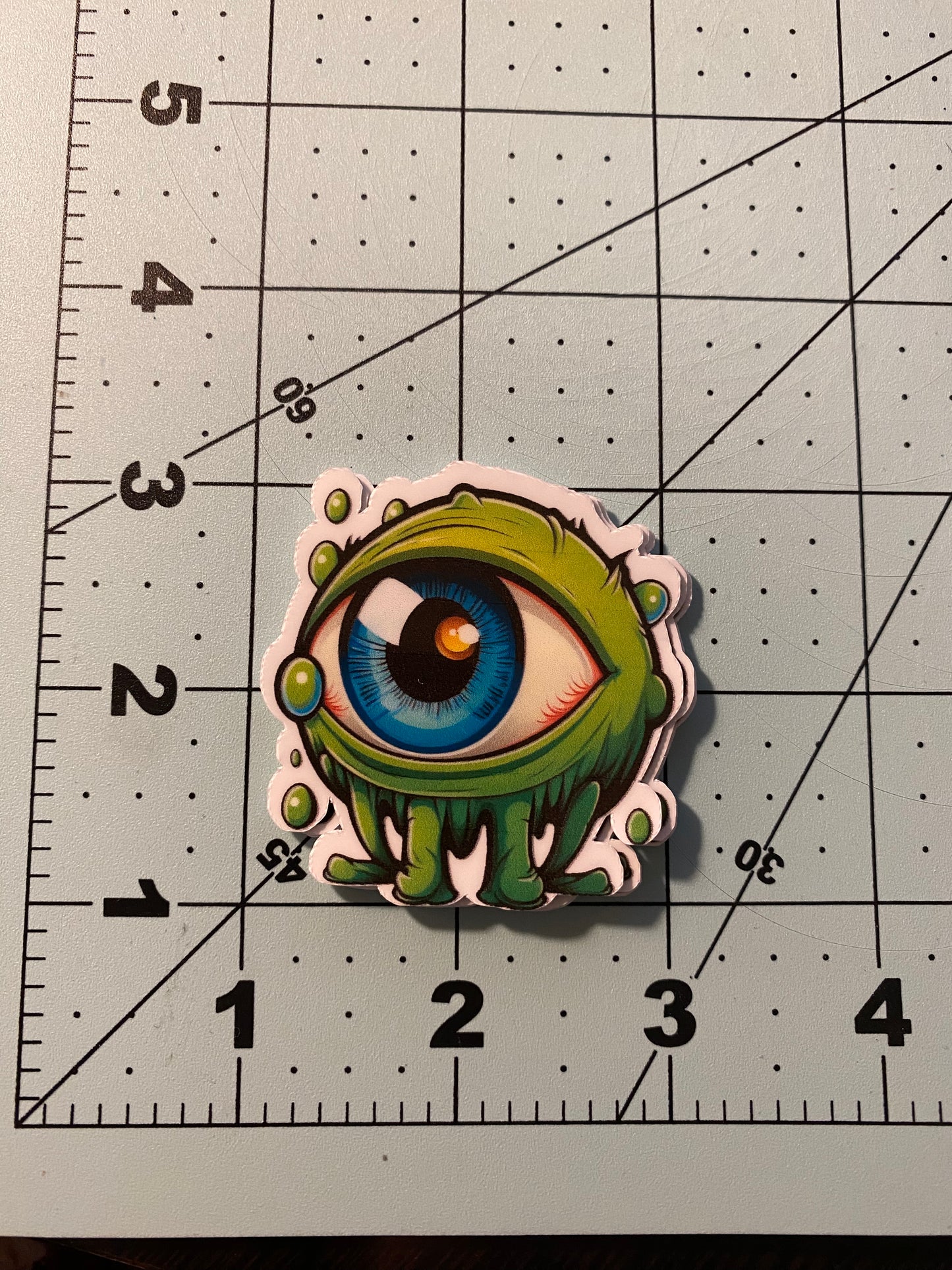 Blue Eyed Monster Sticker