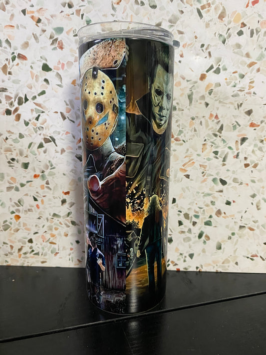 Horror Scenes 20 Ounce Sublimation Tumbler