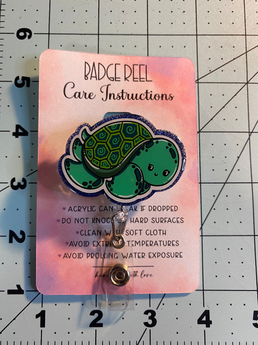 See Turtle Badge Reel