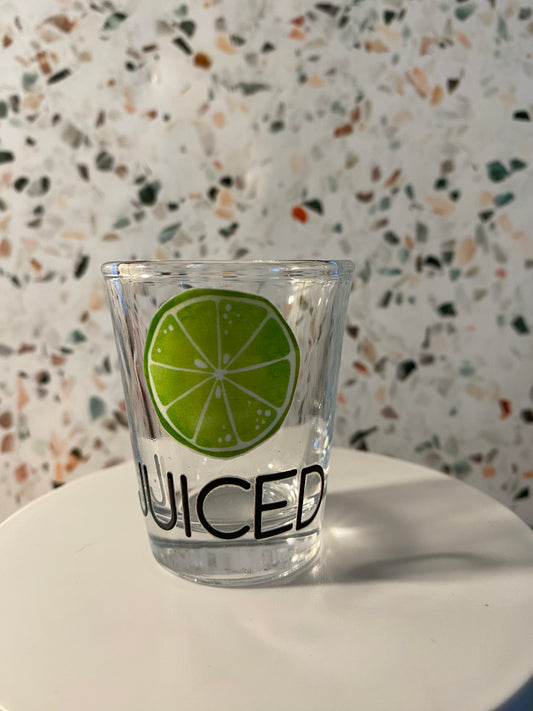Juiced 1.5 ounce shot glass