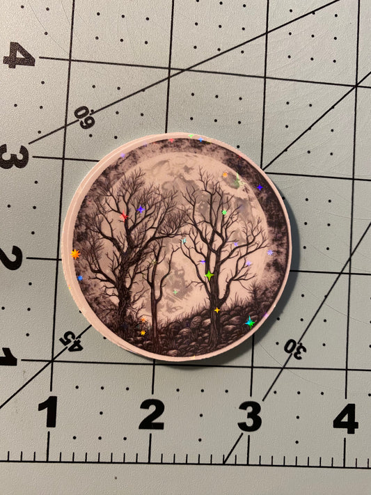 Moon Trees Sticker