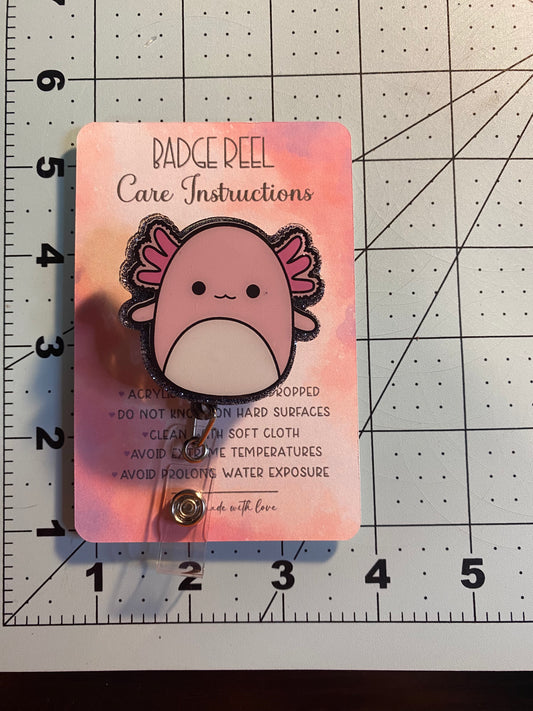 Axolotl Badge Reel