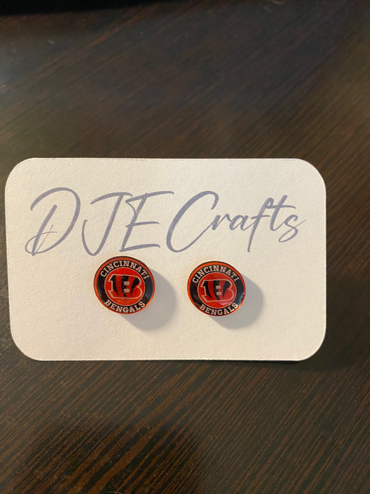 Cincinnati Bengals Post Back Earrings