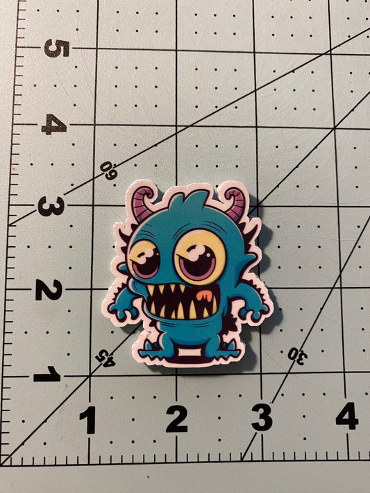 Blue Monster Sticker