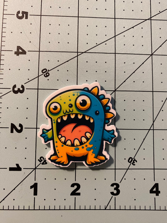 Excited Monster Sticker