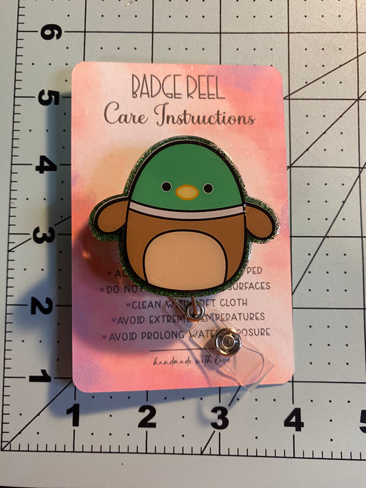 Squish mellow Duck Badge Reel