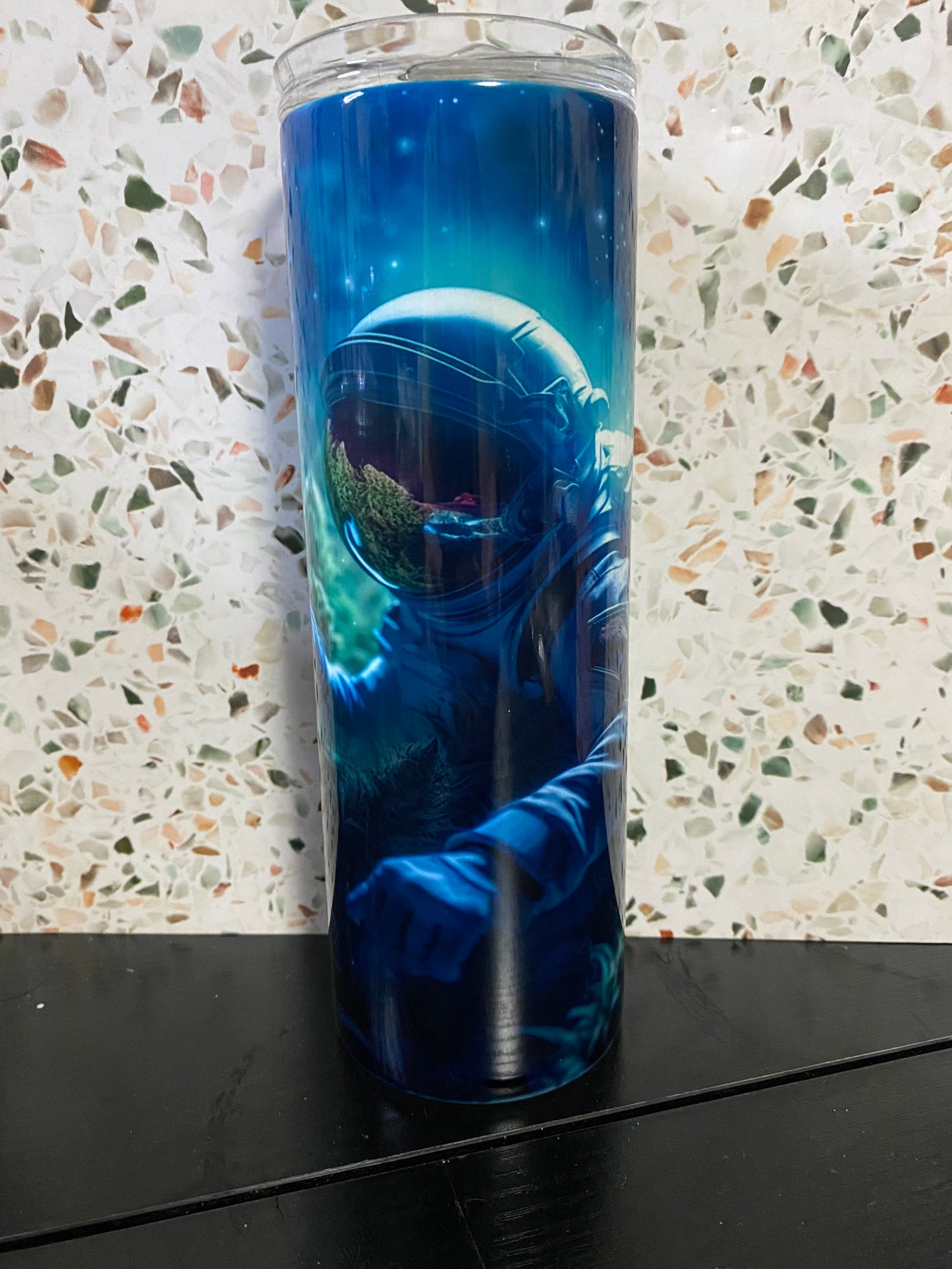 Weed Astronaut 20 Ounce Sublimation Tumbler