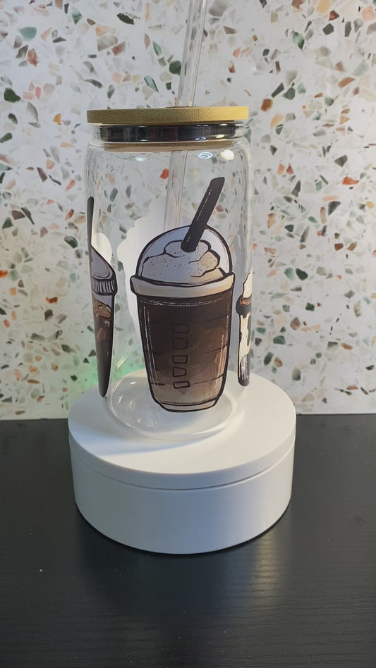 Cow Coffee 16 Ounce Glass Libby’s