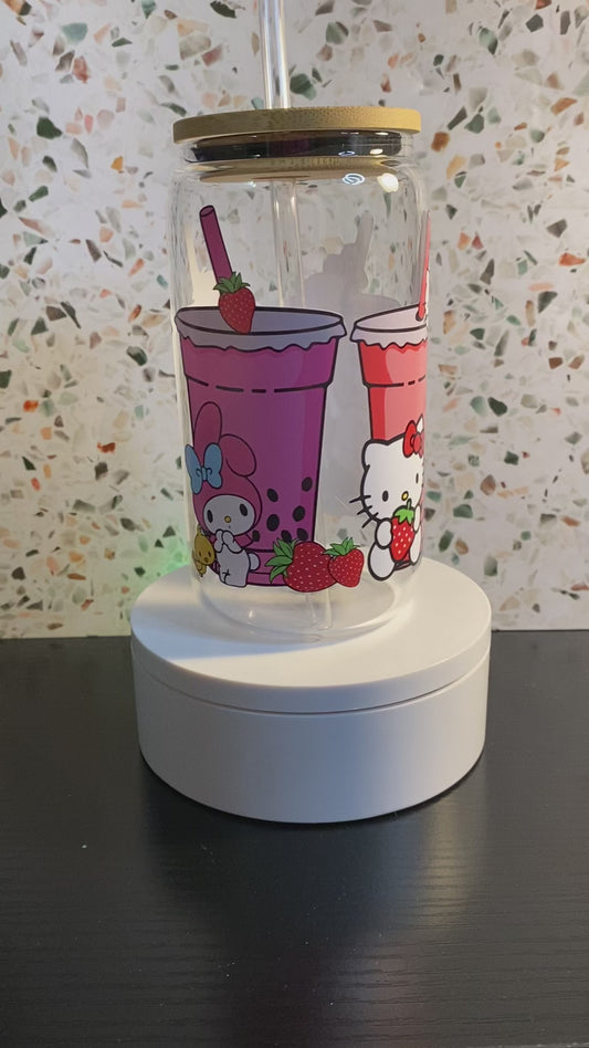 Kitty Coffee 16 Ounce Glass Libby’s