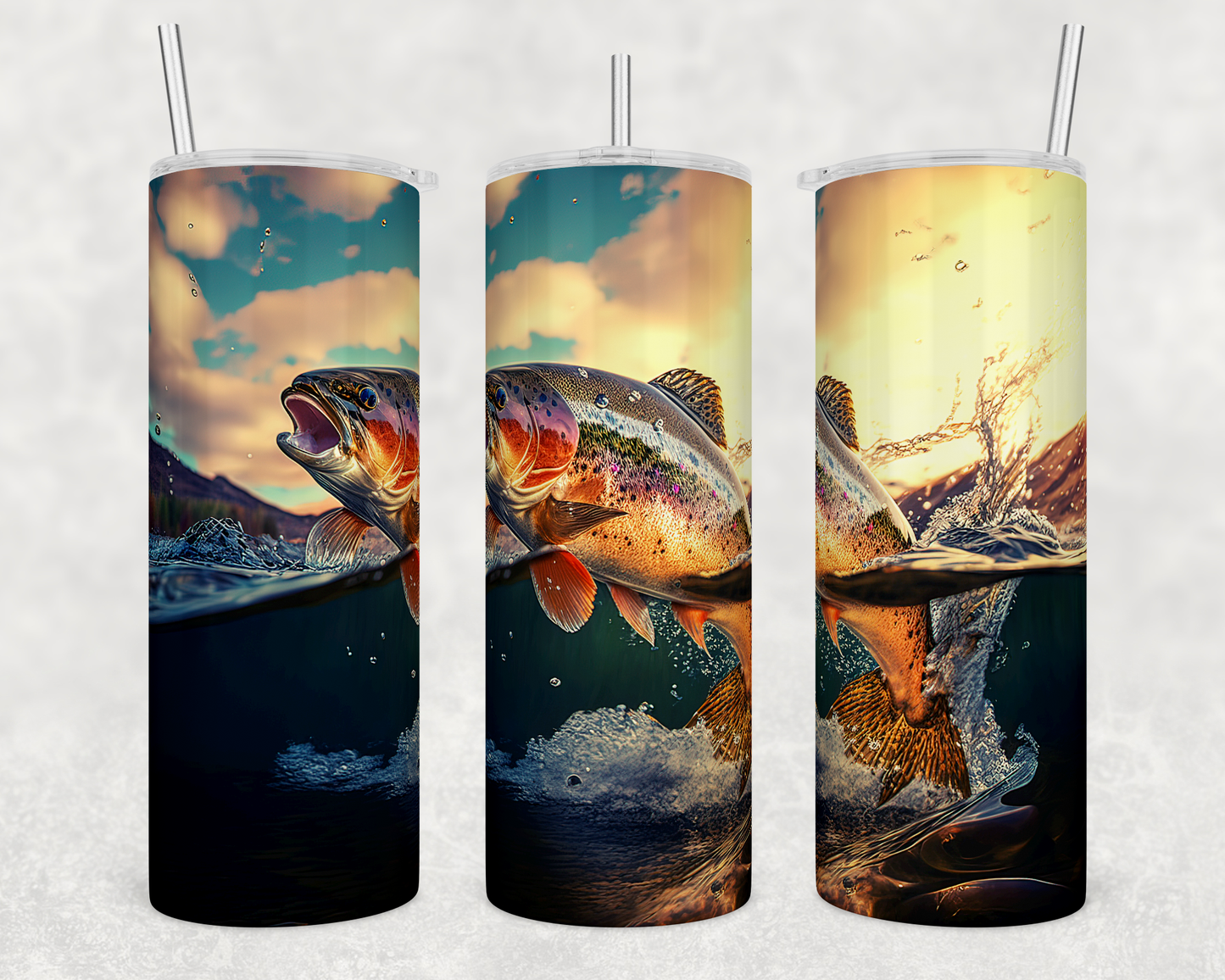 Trout 20 Ounce Sublimation Tumbler