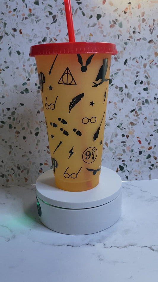 24 ounce Harry Potter color changing tumbler