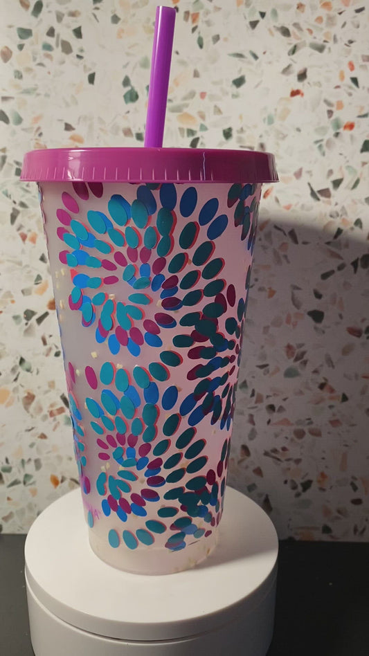 Tye dye cold cup