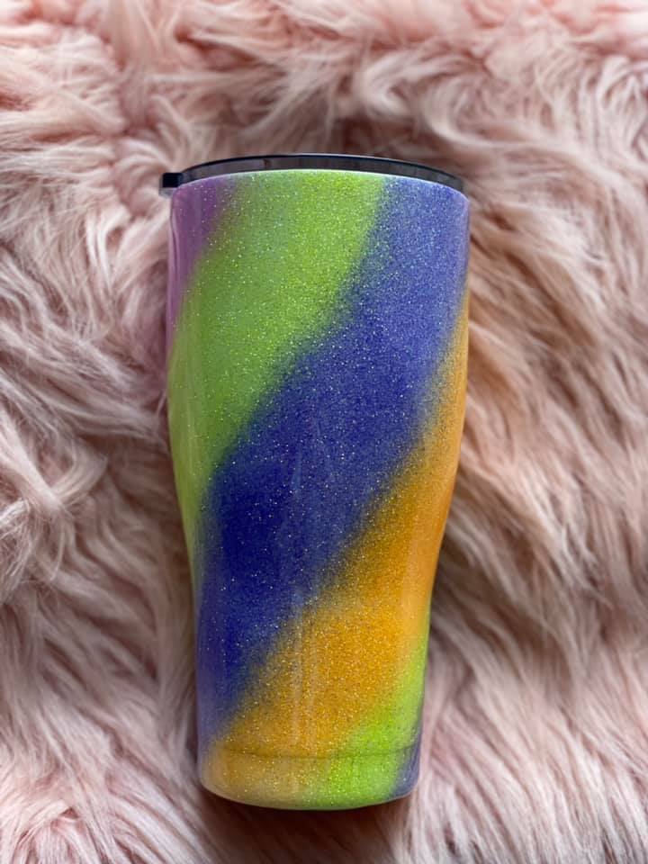 30 Ounce Curve Tumbler With Glitter Swirls