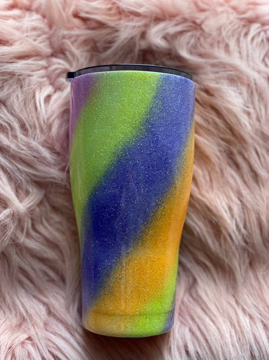 30 Ounce Curve Tumbler With Glitter Swirls