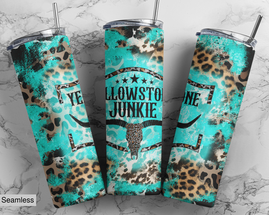 Yellowstone Junkie 20 ounce Sublimation Tumbler