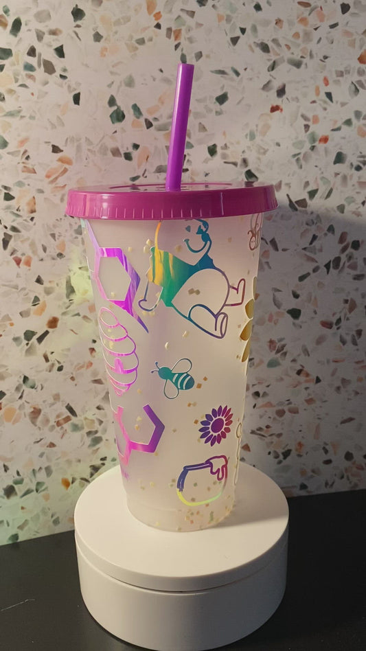24 Ounce Winnie The Pooh  Color changing cold cup