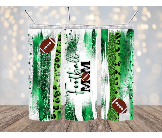 Football Mom 20 Ounce Sublimation Tumbler