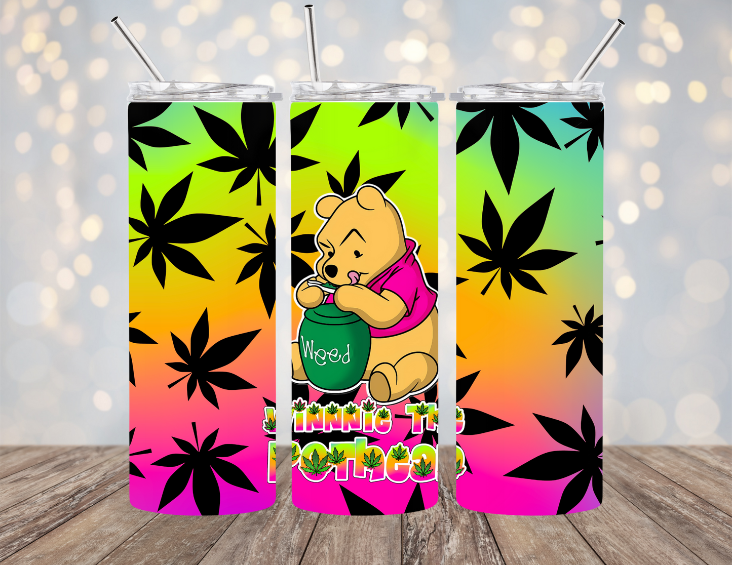 Winnie The Pothead 20 ounce Sublimation Tumbler