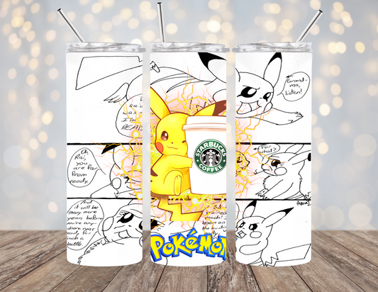 Pokémon Starbucks 20 ounce Sublimation Tumbler