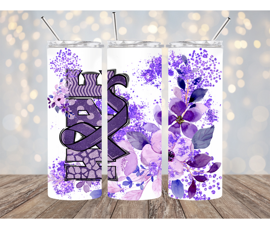 Purple Hope 20 Ounce Sublimation Tumbler