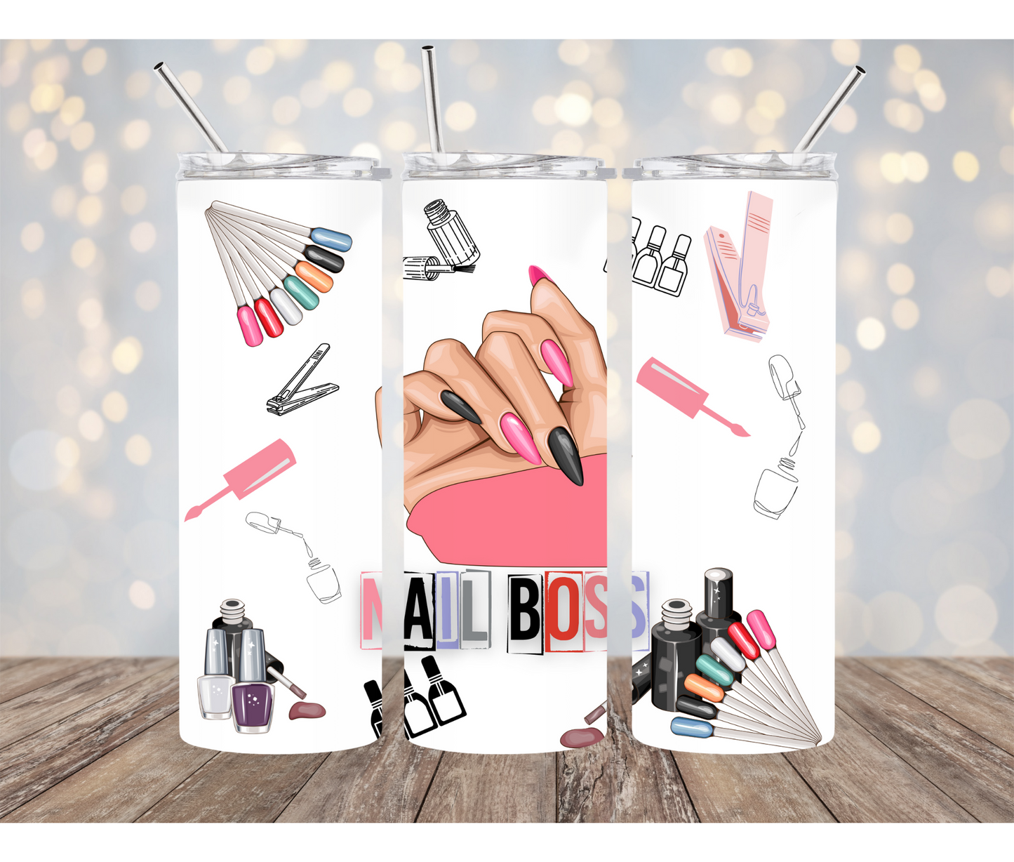 Nail Boss 20 Ounce Sublimation Tumbler