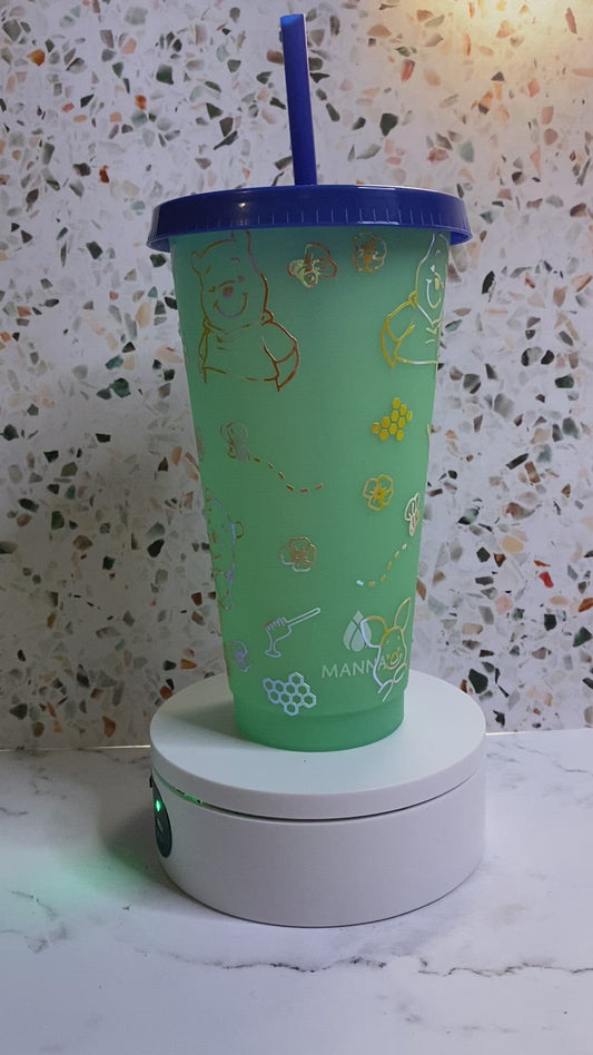 24 ounce Winnie The Pooh color changing tumbler