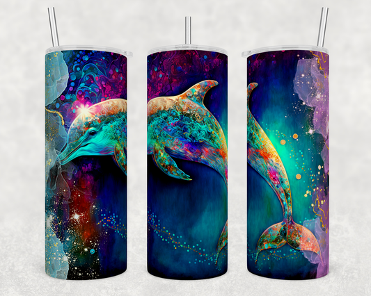 Dolphin Ink 20 Ounce Sublimation Tumbler