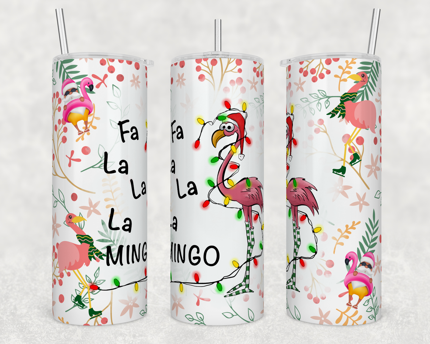 Flamingo 20 Ounce Sublimation Tumbler