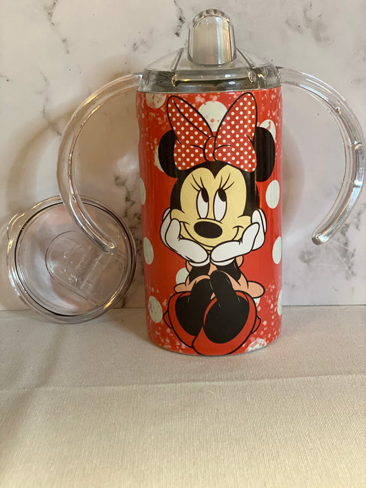 Pink Minnie Mouse 12 ounce Duo Sippy