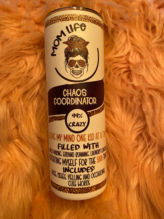 20 oz Chaos Coordnator Sublimation Tumbler