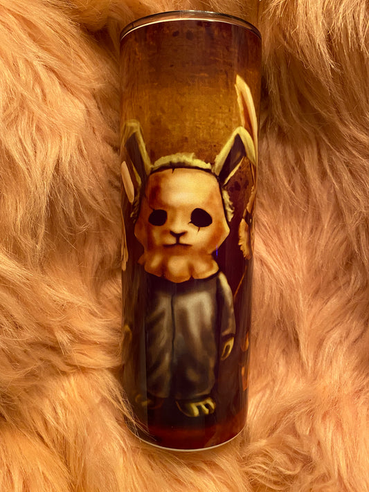 20 ounce Horror Bunnies Skinny Sublimation Tumbler