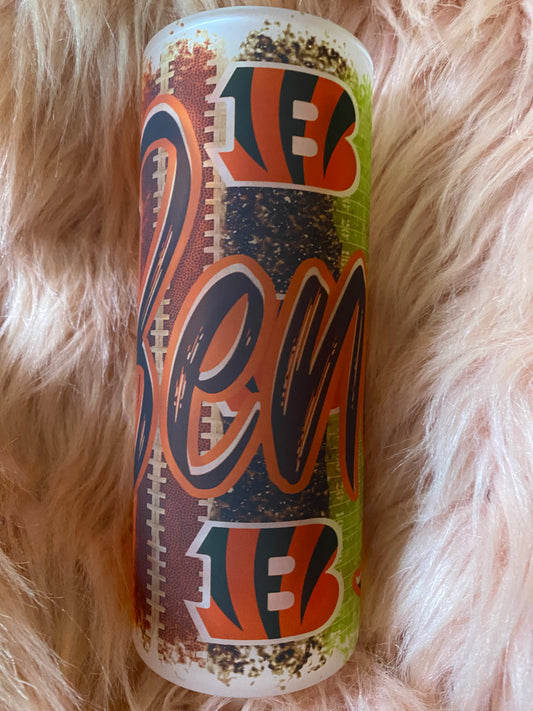 20 Ounce Bengals  Glass Tumbler