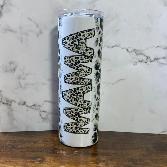 Leopard Mama 20 ounce Sublimation Tumbler