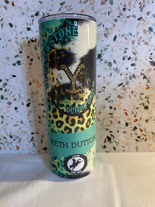 Yellowstone Beth Dutton 20 Ounce Sublimation Tumbler