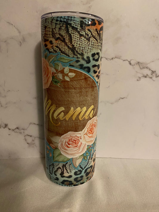 20 Ounce Floral Mama Sublimation Tumbler