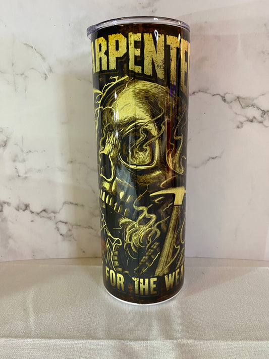 Carpenter Dad 20 ounce Sublimation Tumbler