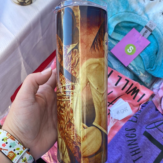 20 oz Naked Horror Character Tumbler